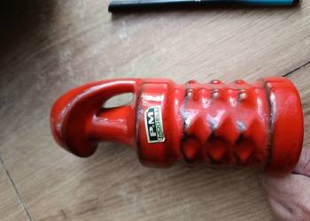 Wazon P+M modelka ceramika szkliwiona czerwony