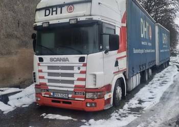 Scania 124L 2000r. Zestaw przestrzenny 7,70m + 7,70m długości
