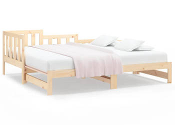 Łóżko rozsuwane 2x(90x200) cm lite drewno sosnowe WM-820741