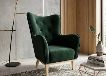 Fotel Wypoczynkowy Miki Butelkowa Zieleń, Dostawa 0zł!