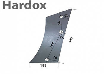 Pierś HARDOX 20735/L N 15 G 751 części do pługa NIEMEYER