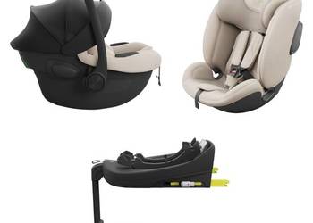 Dwa foteliki kinderkraft + baza obrotowa