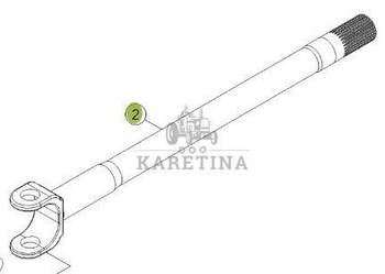 Claas AXION 810 850 870 Długa Półoś Przedniej Osi Długi Wał CZĘŚCI 0011561…