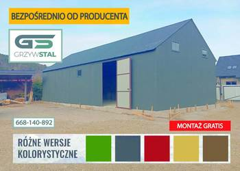 Garaż Blaszany - HALA MAGAZYNOWA - Magazyn - Wiata - Hala – GRZYWSTAL