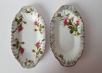 Zestaw: 2x paterka / mała patera / półmisek, Chodzież, paterki, porcelana