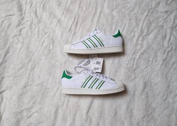 Nowe skórzane męskie buty sportowe sneakersy Adidas Superstar rozmiar 43