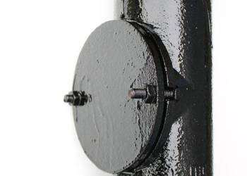 Rewizja czyszczak 100 żeliwny kielich kanalizacyjne DN 100, pokrywa okrągła