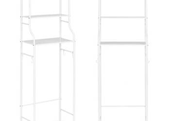 Wysoki regał WC łazienkowy nad sedes 3 półki aluminiowa konstrukcja