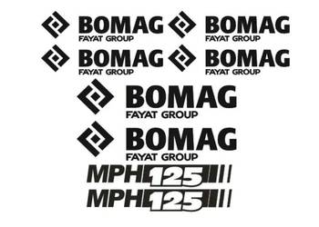Naklejki oklejenie BOMAG MPH 125 Zamiennik