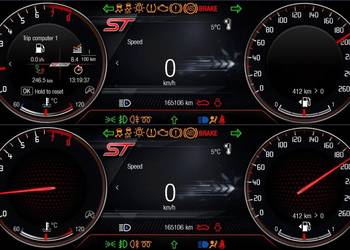 ford galaxy licznik bezramkowy grafika kodowanie full digita
