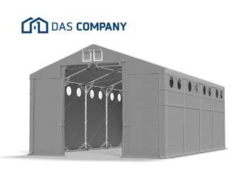 8x8x4m MS P+ Namiot magazyn wysoki doświetlony hala przemysł DAS