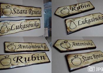 Personalizowane szyldy z drewna do ogrodu i na taras