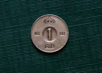 SZWECJA - 1 ore, 1955r