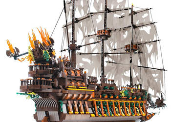 Klocki Statek Piracki 4364 elementy model duży okręt konstrukcyjny