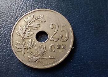 Stare monety 25 cent 1922 Belgia