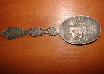 cynowa łyżka kolekcjonerska