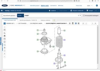 1104307/97BX-18K076-AB Amortyzator tył Ford Mondeo 1992-2000