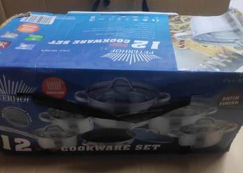 Komplet garnków 12 el Peterhoff outlet indukcja gaz