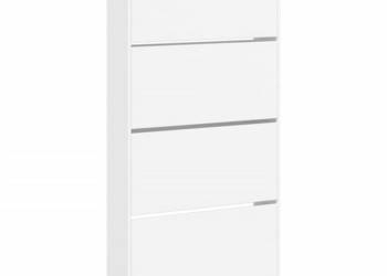 Szafka na buty z 4 uchylanymi szufladami biała 80x21x1635 cm WM-3214364