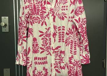 Zara sukienka koszulowa kwiaty viscoza roz.40 Zara sukienka koszulowa kwiaty viscoza roz.40