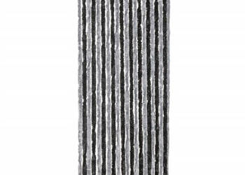 Zasłona przeciwko owadom szaro-czarna 90x220 cm szenilowa WM-377328