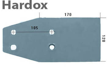 Płoza krótka HARDOX 27530502/P VP-300 O do pługa RABEWERK