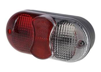 Lampa tylna zespolona, owalna prawa 12/24V pomarańczowa/czerwona przykręca…