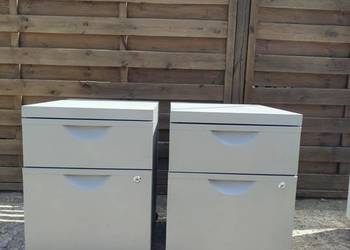 2 x kontenerek IKEA Erik komoda szafka szary metalowy