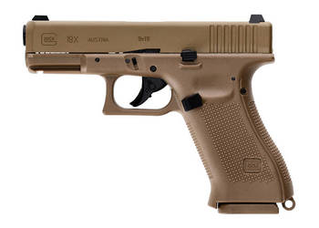 Pistolet wiatrówka Glock 19X blowback 4,5 mm coyote BB CO2