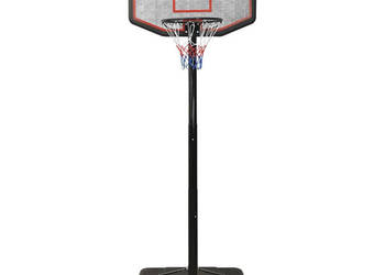 Stojak do koszykówki czarny 258-363 cm polietylen WM-93649