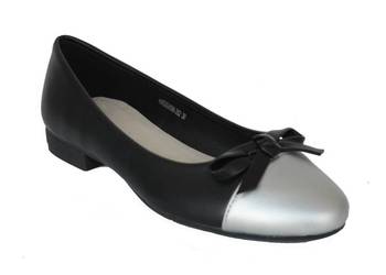 Czarne baleriny skórzana wkładka rozmiar 38 (202)
