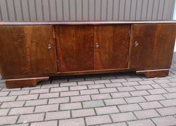 Komoda ART-DECO Solidna 200 Orzech RTV Niska Pod Telewizor Stara Antyk