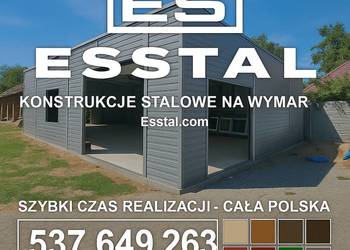 Garaż Blaszany GRAFITOWY - Hala Blaszana | Wiata | Blaszak – ESSTAL-