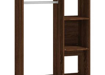Szafa brązowy dąb 80x40x110 cm materiał drewnopochodny WM-815980