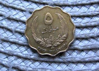 Libia 5 Milimów 1965r