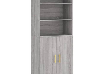 Witrynka szary dąb sonoma 695x34x180cm materiał drewnopochodny WM-3189243