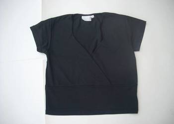 H&M Czarna Bluzka Kopertowa 38 40