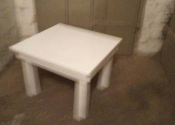 Stolik-taboret dla dzieci biały-nowy