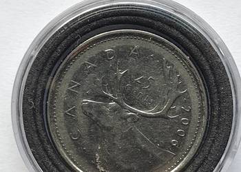 25 centów Caribou 2006 r Kanada oraz 4 * 1 $ okolicznościowe 2022 r