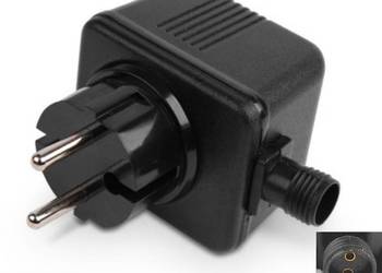 ZASILACZ POMPA FONTANNY GIRLANDY IP44 6W 12V AC 12VA ADAPTOR 500mA 0,5A