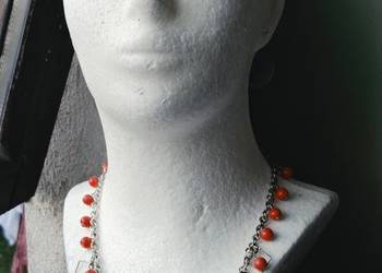 Naszyjnik choker z akrylowych korali
