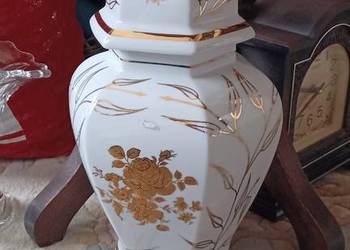 Luksusowa amfora neoklasycysty ze złoceniami – Royal Copenhagen, Dania,