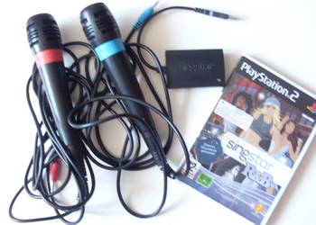 Mikrofony i gra na konsole Playstation 2