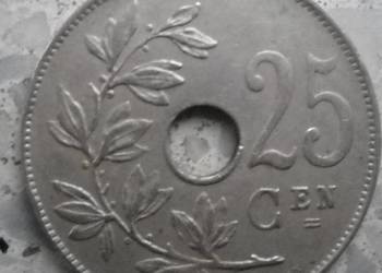 BELGIA-25 CENTIMES-1922 r - (DUTCH) - COPPER - NICKEL