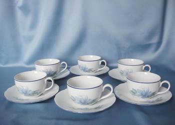 Piękny zestaw porcelanowy do kawy herbaty 6+6 Top Home