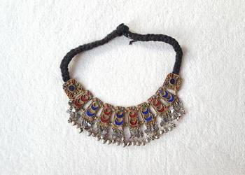 Orientalny naszyjnik afgański boho etno bohemian hippie tribal kolia orient