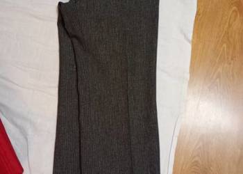 Spodnie szare z nitką srebrną