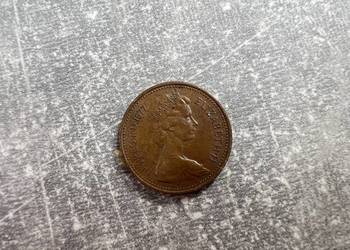 Moneta New Penny 1 z 1977 - Elizabeth II - Wielka Brytania