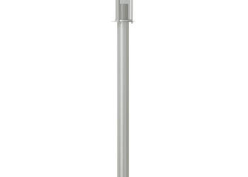 Lampa ogrodowa na słupku srebrna 100 cm stal nierdzewna WM-4006351