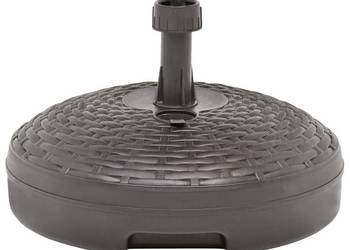 Podstawa pod parasol 20 L brązowa rattan z tworzywa WM-48770